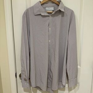 Mizzen+Main Blue and White Dress Shirt